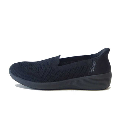 スケッチャーズ SKECHERS ARYA SR 108304 BLK ブラック （レディース）ワーク 滑り止め メッシュ 人工繊維 ストレッチ スリッポン スニーカー レディース ハンズフリー 帯電防止 「靴」
