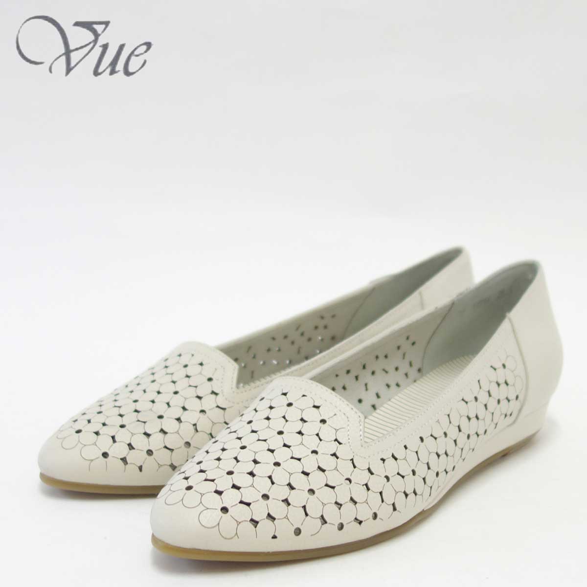 【SALE 50%OFF】 Vue ビュー EIZO Collection 11554 アイボリー 上質レザーのスリッポンシューズ 「靴」