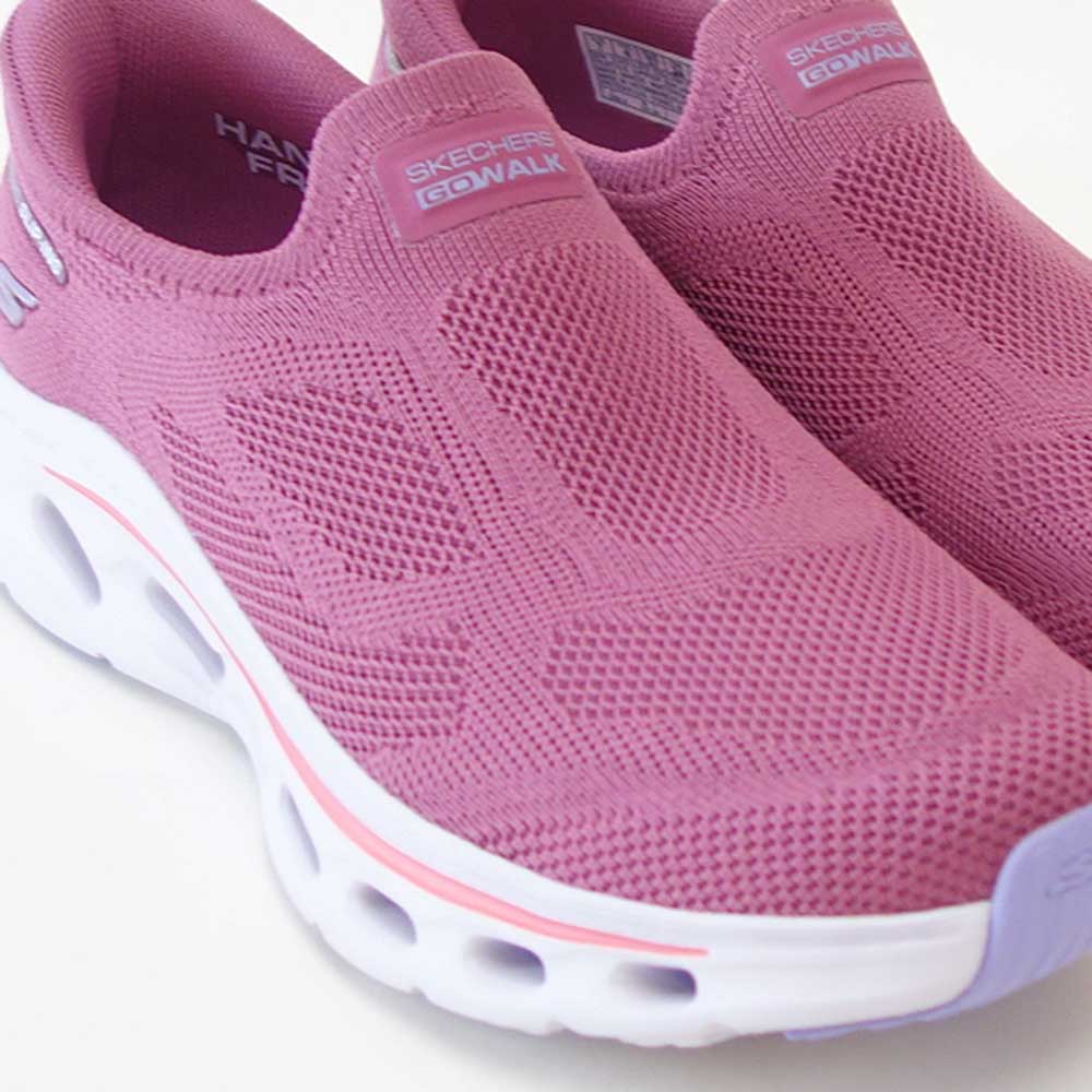 スケッチャーズSKECHERSGOWALKGLIDE-STEP2.0125120MVMTモーヴ（レディース）ゴーウォークグライドステップ2.0アネットメッシュ人工繊維ストレッチスリッポンスニーカーレディースハンズフリー洗濯機洗い可能「靴」