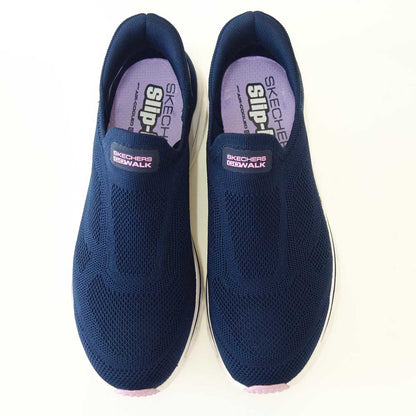 スケッチャーズSKECHERSGOWALKGLIDE-STEP2.0125120NVMTネイビー（レディース）ゴーウォークグライドステップ2.0アネットメッシュ人工繊維ストレッチスリッポンスニーカーレディースハンズフリー洗濯機洗い可能「靴」