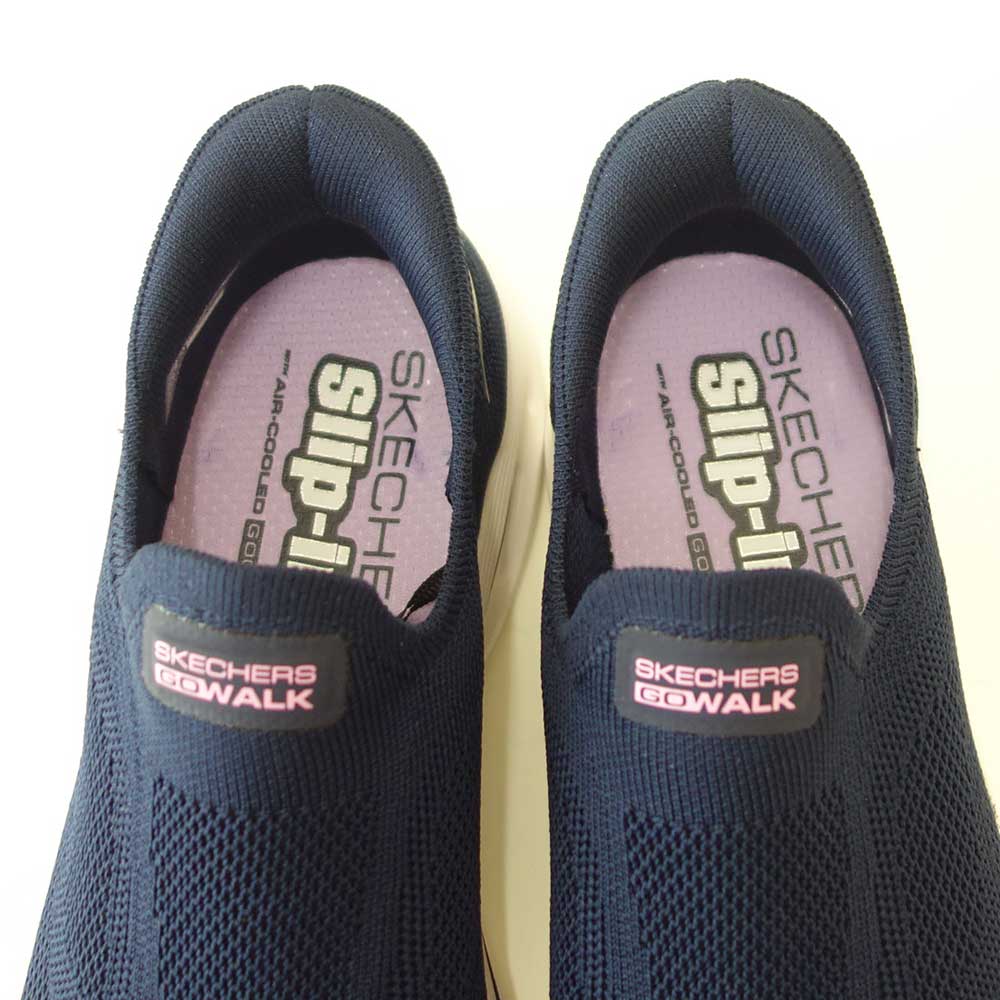 スケッチャーズSKECHERSGOWALKGLIDE-STEP2.0125120NVMTネイビー（レディース）ゴーウォークグライドステップ2.0アネットメッシュ人工繊維ストレッチスリッポンスニーカーレディースハンズフリー洗濯機洗い可能「靴」