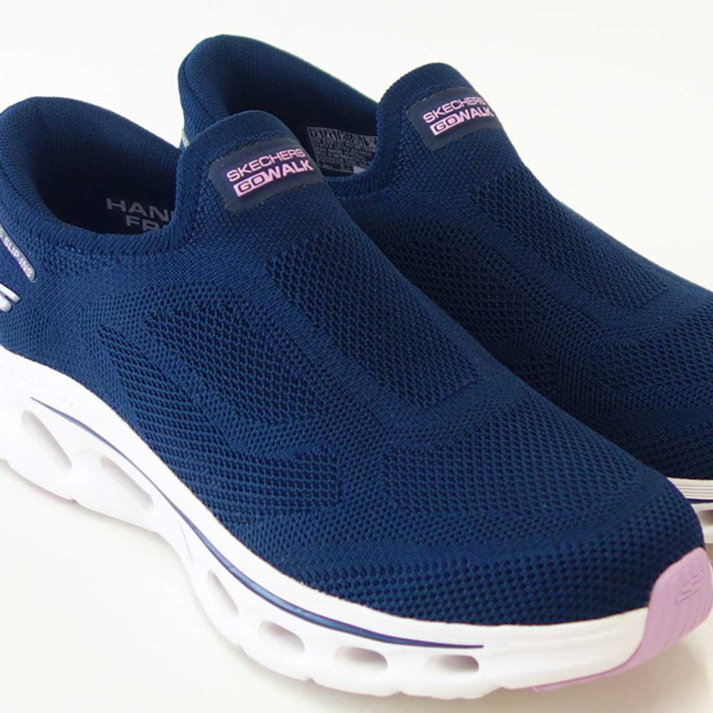 スケッチャーズSKECHERSGOWALKGLIDE-STEP2.0125120NVMTネイビー（レディース）ゴーウォークグライドステップ2.0アネットメッシュ人工繊維ストレッチスリッポンスニーカーレディースハンズフリー洗濯機洗い可能「靴」