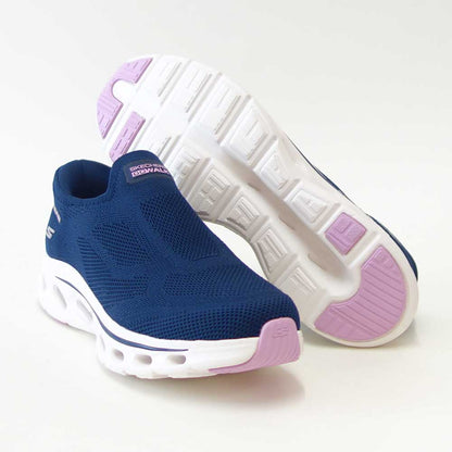 スケッチャーズSKECHERSGOWALKGLIDE-STEP2.0125120NVMTネイビー（レディース）ゴーウォークグライドステップ2.0アネットメッシュ人工繊維ストレッチスリッポンスニーカーレディースハンズフリー洗濯機洗い可能「靴」