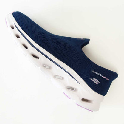 スケッチャーズSKECHERSGOWALKGLIDE-STEP2.0125120NVMTネイビー（レディース）ゴーウォークグライドステップ2.0アネットメッシュ人工繊維ストレッチスリッポンスニーカーレディースハンズフリー洗濯機洗い可能「靴」