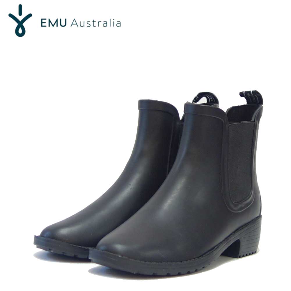 エミュー EMU W 12402 Grayson Rainboot 防水サイドゴアレインブーツ （レディース） カラー：ブラック  「靴」