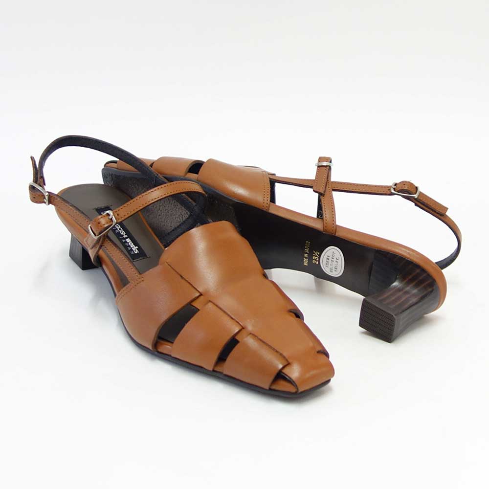 【SALE 20%OFF】 ラボキゴシ ワークス RABOKIGOSHI works 12710 キャメル  グルカ サンダル   4cmヒール  日本製 天然皮革「靴」