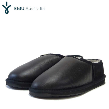 【SALE 30%OFF】 エミュー EMU W 12713 Pico Townsend スティンガー ピコ（ユニセックス） カラー：ブラック ショートムートンシューズ  撥水 シープスキン  スリッポン 「靴」