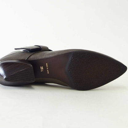 RABOKIGOSHIworks（ラボキゴシワークス）12768グレー2WAYベルトパンプス天然皮革3.5cmヒールポインテッドトゥミュール「靴」