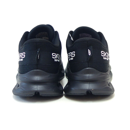 スケッチャーズSKECHERSマックスクッショニンググライドステップ129400BBKブラック（レディース）メッシュ人工繊維レースアップスニーカーレディースハンズフリー洗濯機洗い可能「靴」