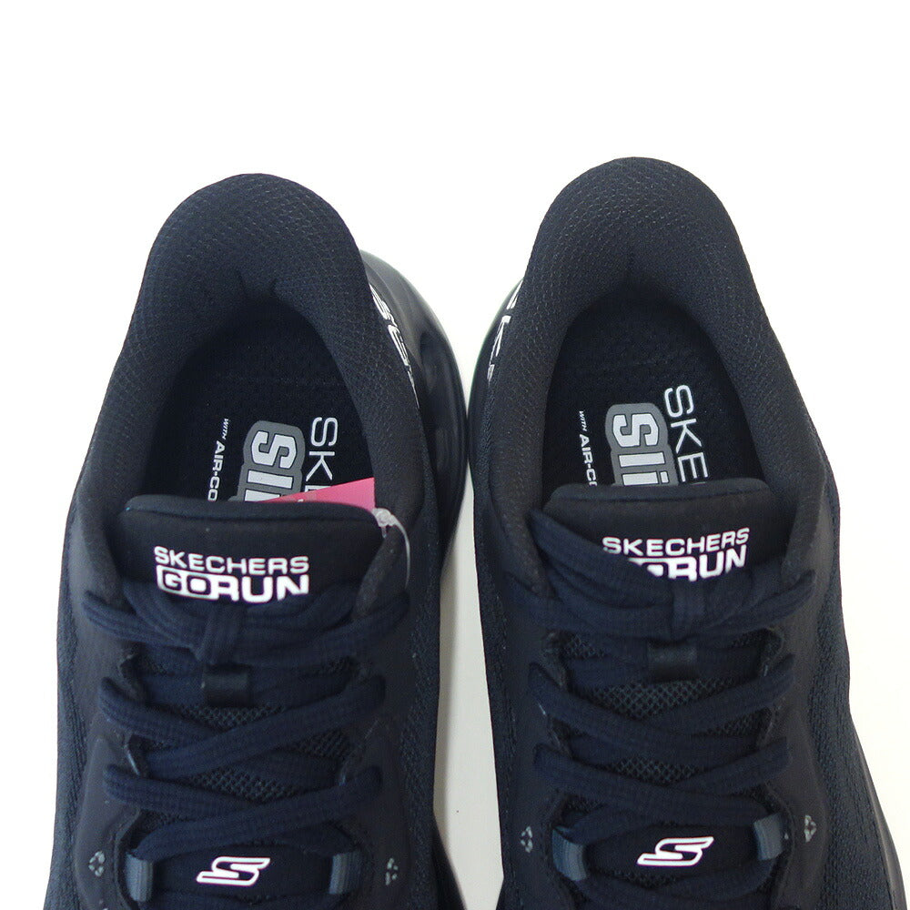 スケッチャーズSKECHERSマックスクッショニンググライドステップ129400BBKブラック（レディース）メッシュ人工繊維レースアップスニーカーレディースハンズフリー洗濯機洗い可能「靴」