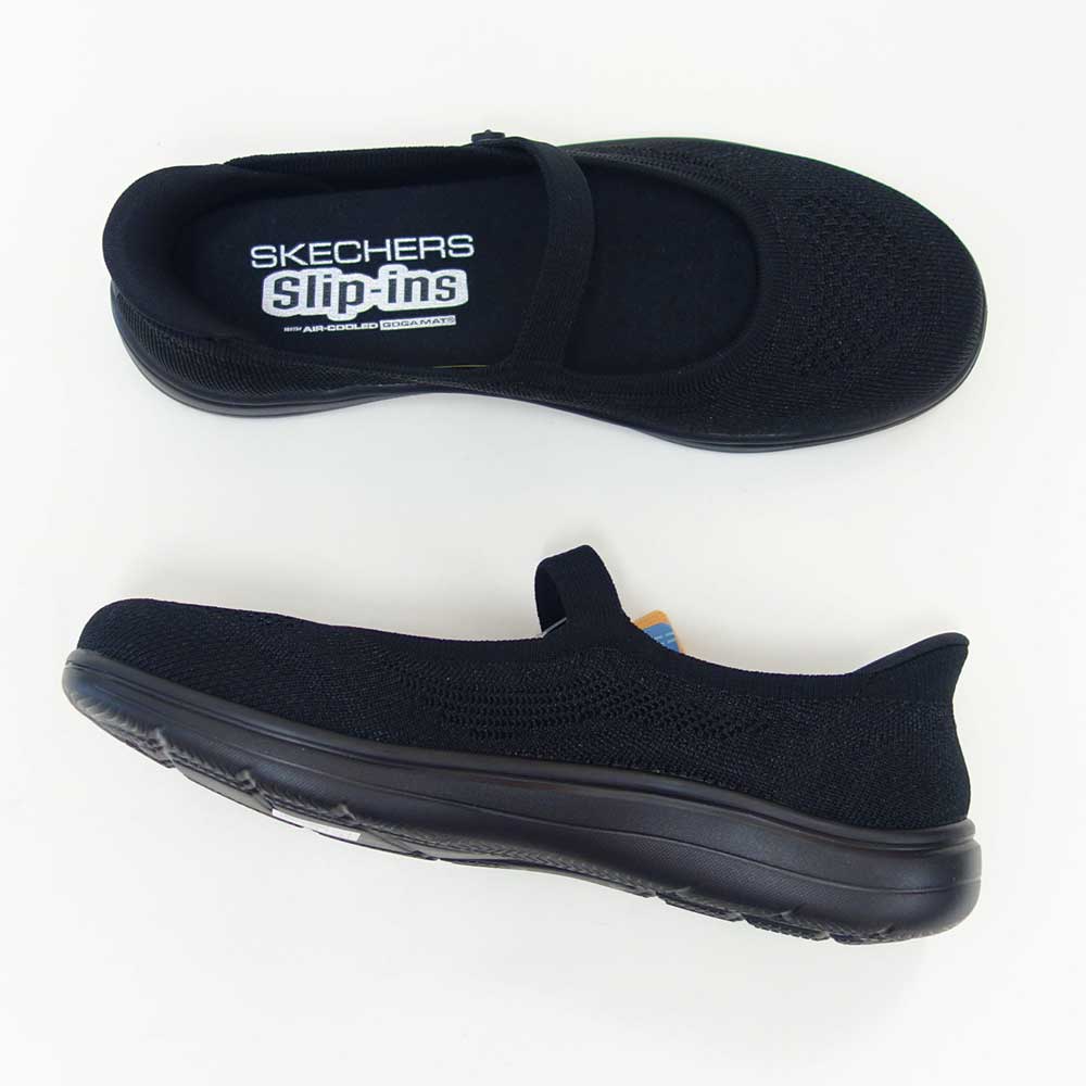 スケッチャーズSKECHERSON-THE-GOフレックスラディアント-エステル138497BBKブラック（レディース）メッシュ人工繊維ストレッチスリッポンスニーカーハンズフリー洗濯機洗い可能「靴」