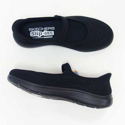 スケッチャーズSKECHERSON-THE-GOフレックスラディアント-エステル138497BBKブラック（レディース）メッシュ人工繊維ストレッチスリッポンスニーカーハンズフリー洗濯機洗い可能「靴」