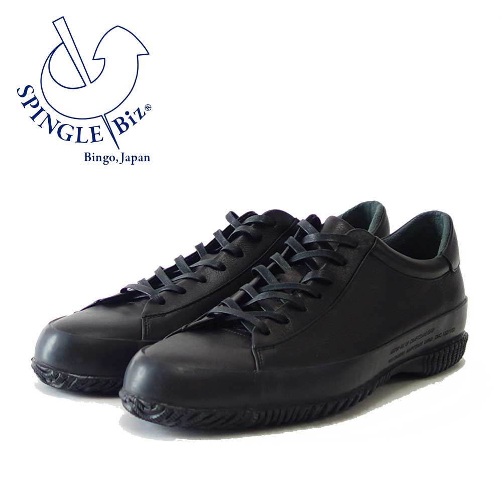 スピングル ビズ SPINGLE Biz BIZ-139（メンズ）ブラック／ブラック (145)   天然皮革 スニーカー ラバーソール カップインソール ビジネスシューズ「靴」