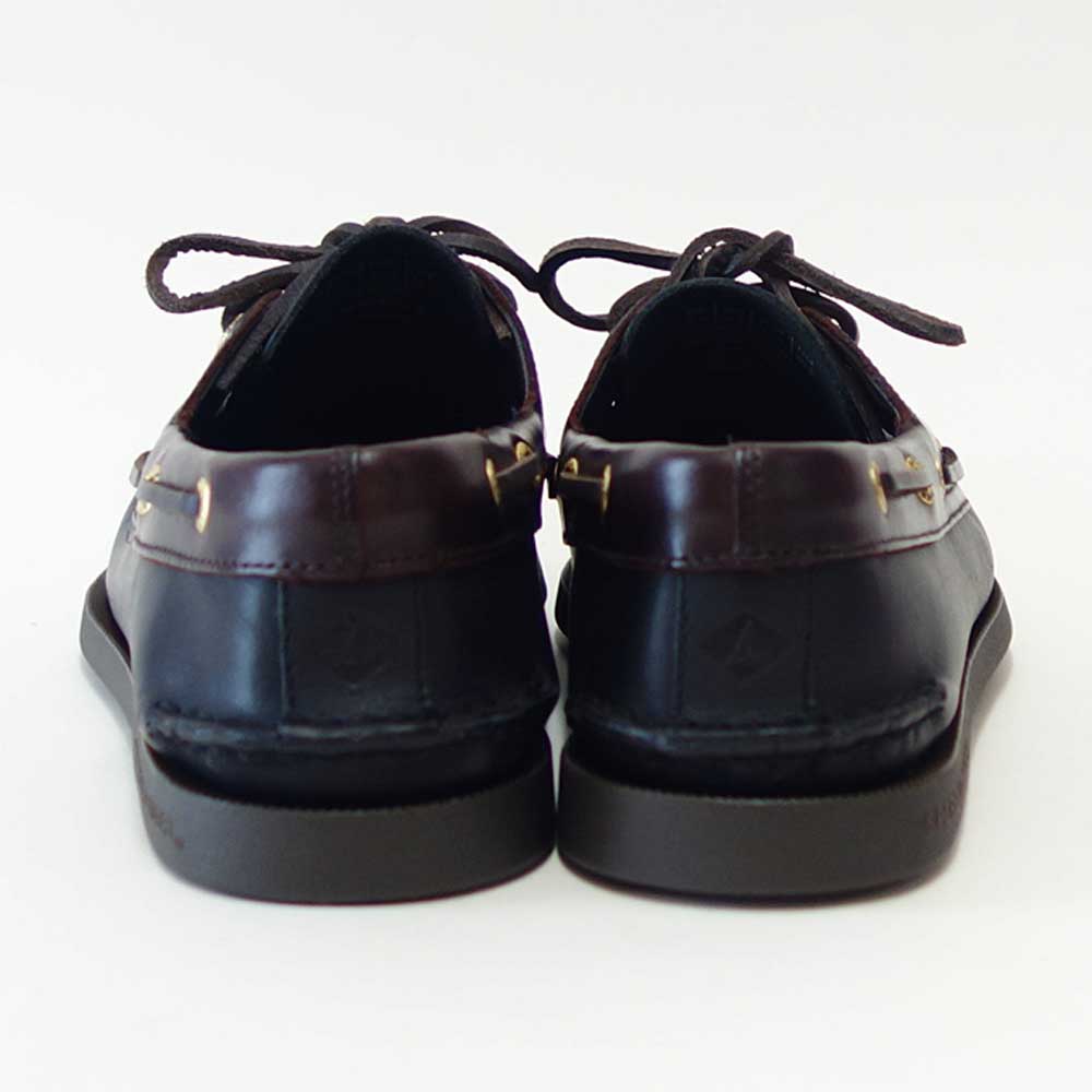 SPERRY（スペリートップサイダー）AUTHENTICORIGINAL2-EYE13934362（メンズ）ブラック/AMARETTOデッキシューズレザーシューズ「靴」
