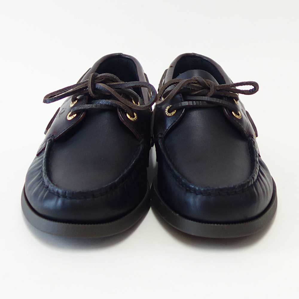 SPERRY（スペリートップサイダー）AUTHENTICORIGINAL2-EYE13934362（メンズ）ブラック/AMARETTOデッキシューズレザーシューズ「靴」