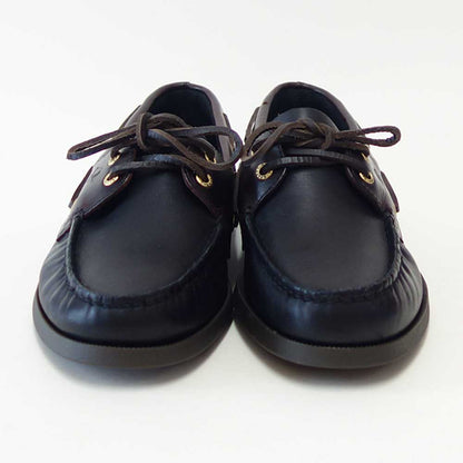 SPERRY（スペリートップサイダー）AUTHENTICORIGINAL2-EYE13934362（メンズ）ブラック/AMARETTOデッキシューズレザーシューズ「靴」