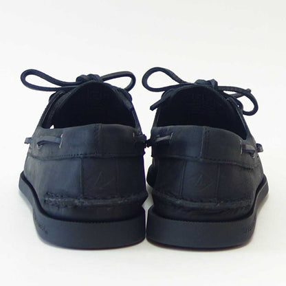 SPERRY（スペリートップサイダー）AUTHENTICORIGINAL2-EYE13934365（メンズ）ブラックデッキシューズレザーシューズ「靴」