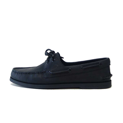 SPERRY（スペリー トップサイダー） AUTHENTIC ORIGINAL 2-EYE  13934365 （メンズ）ブラック  デッキシューズ  レザーシューズ「靴」