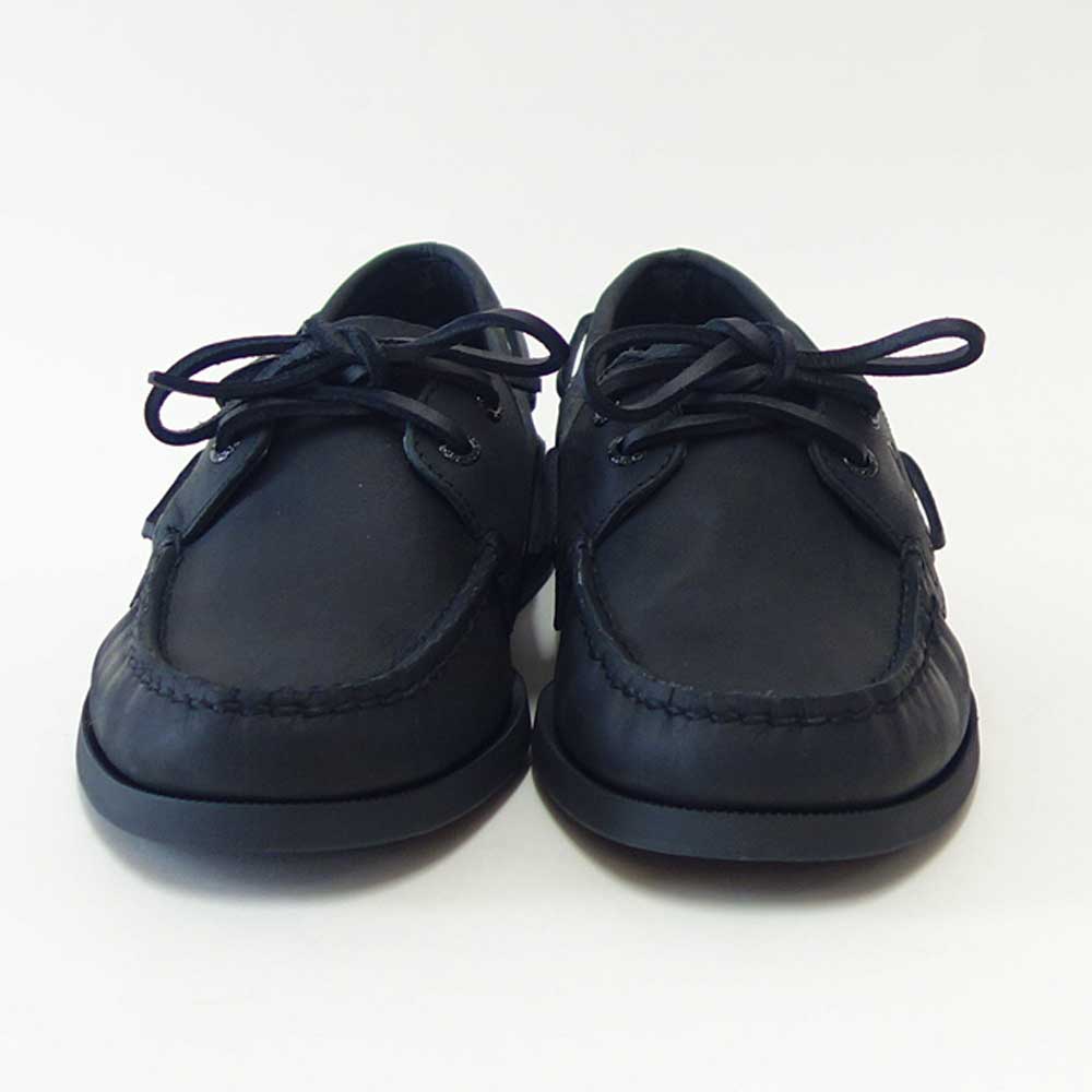 SPERRY（スペリートップサイダー）AUTHENTICORIGINAL2-EYE13934365（メンズ）ブラックデッキシューズレザーシューズ「靴」