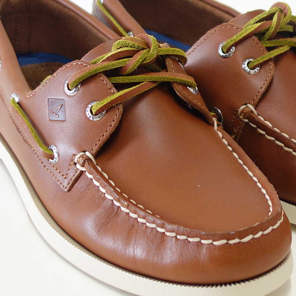 SPERRY（スペリートップサイダー）AUTHENTICORIGINAL2-EYE13934369（メンズ）TANデッキシューズレザーシューズ「靴」