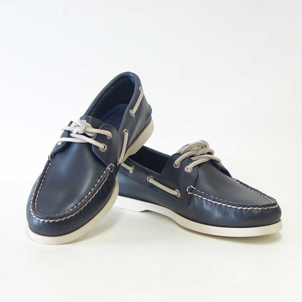 SPERRY（スペリートップサイダー）AUTHENTICORIGINAL2-EYE13934367（メンズ）NAVYデッキシューズレザーシューズ「靴」