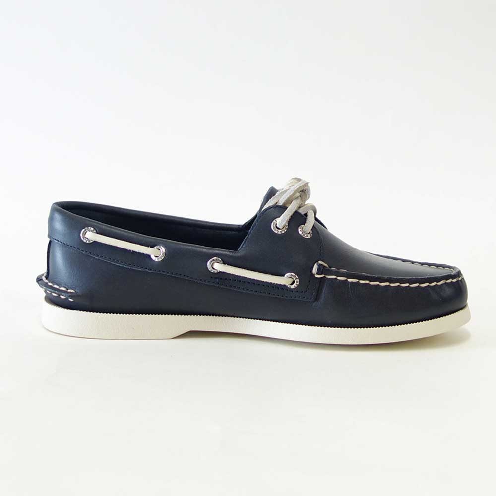 SPERRY（スペリートップサイダー）AUTHENTICORIGINAL2-EYE13934367（メンズ）NAVYデッキシューズレザーシューズ「靴」