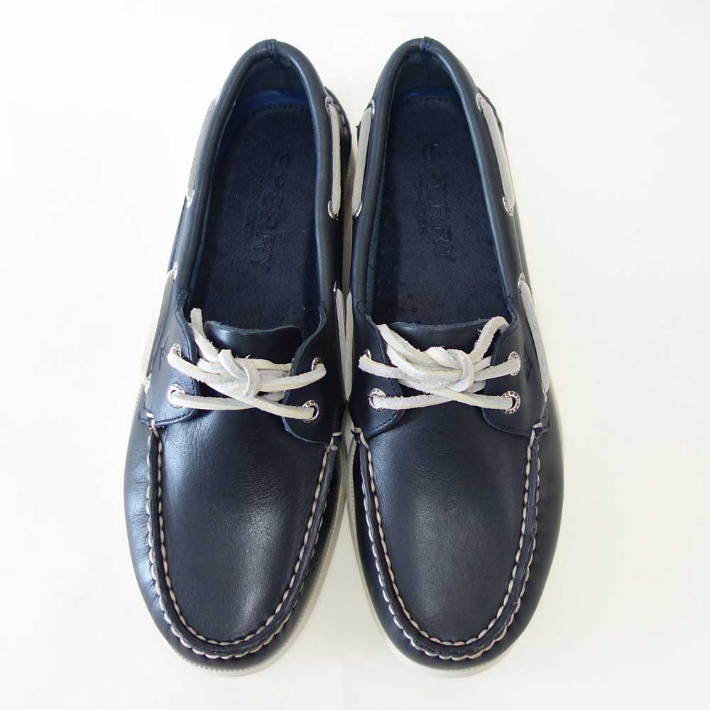 SPERRY（スペリートップサイダー）AUTHENTICORIGINAL2-EYE13934367（メンズ）NAVYデッキシューズレザーシューズ「靴」