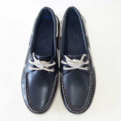 SPERRY（スペリートップサイダー）AUTHENTICORIGINAL2-EYE13934367（メンズ）NAVYデッキシューズレザーシューズ「靴」
