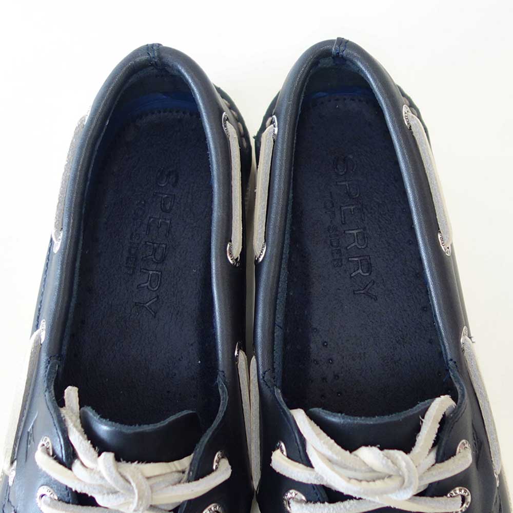 SPERRY（スペリートップサイダー）AUTHENTICORIGINAL2-EYE13934367（メンズ）NAVYデッキシューズレザーシューズ「靴」