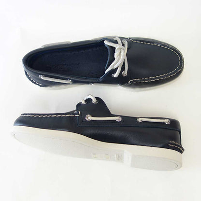 SPERRY（スペリートップサイダー）AUTHENTICORIGINAL2-EYE13934367（メンズ）NAVYデッキシューズレザーシューズ「靴」