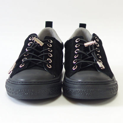 【SALE 50%OFF】 スラック  SLACK SL 1401 003（ユニセックス）CLUDE PREMIUM SUEDE カラー：BLACK / BLACK 天然皮革 ローカットスニーカー バルカナイズ製法  「靴」