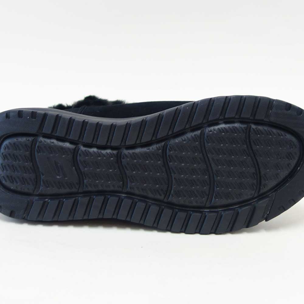 スケッチャーズSKECHERSON-THE-GOステラダフネ144740BLKブラック（レディース）防水天然皮革スエードレザースリッポンブーツレディースハンズフリー「靴」
