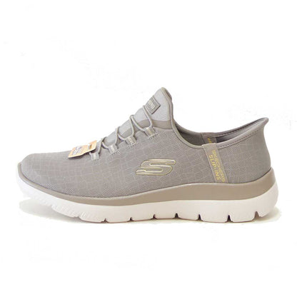 スケッチャーズ SKECHERS SUMMITS 150128W TPGD トープ （レディース） メッシュ 人工繊維 ワイドフィット(4E) スニーカー レディース ハンズフリー 洗濯機洗い可能  「靴」