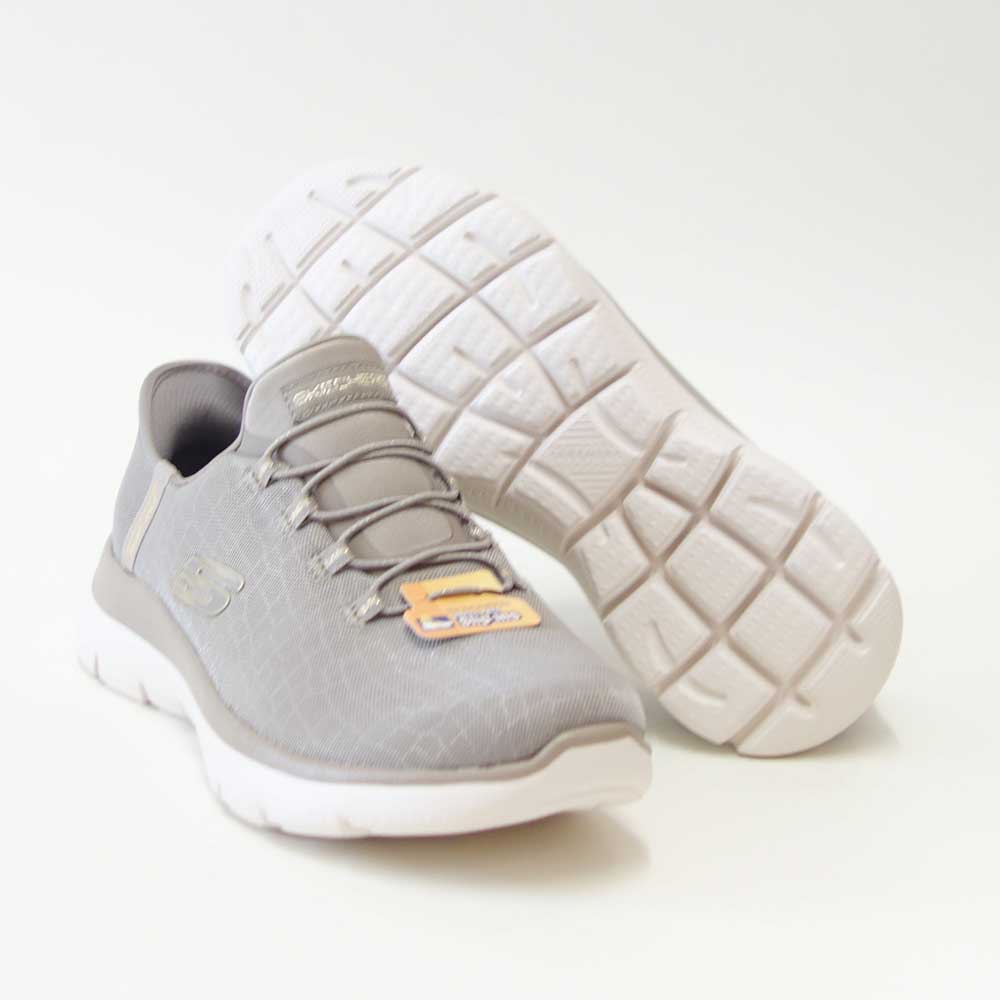 スケッチャーズSKECHERSSUMMITS150128WTPGDトープ（レディース）メッシュ人工繊維ワイドフィット(4E)スニーカーレディースハンズフリー洗濯機洗い可能「靴」