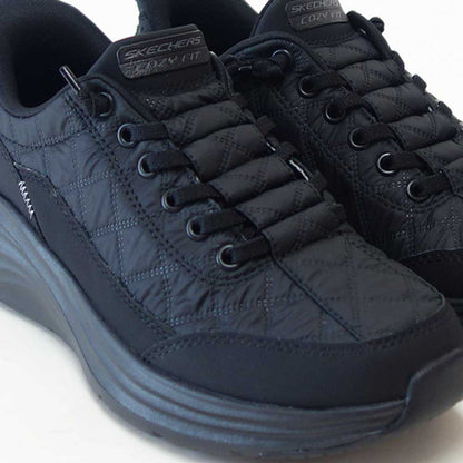 スケッチャーズSKECHERSCONTOURFOAMコージーフィット150404BBKブラック（レディース）コンツアーフォーム人工繊維ストレッチスリッポンスニーカーレディースハンズフリー洗濯機洗い可能「靴」