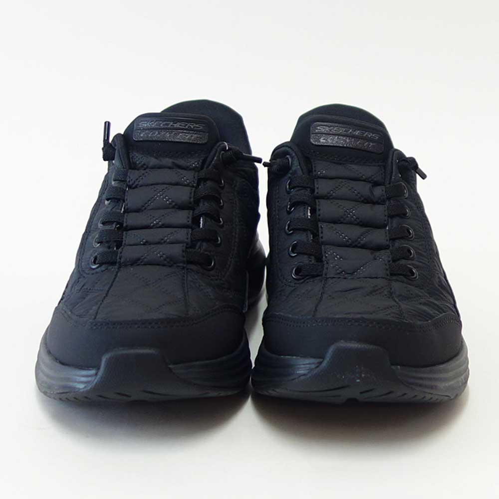 スケッチャーズSKECHERSCONTOURFOAMコージーフィット150404BBKブラック（レディース）コンツアーフォーム人工繊維ストレッチスリッポンスニーカーレディースハンズフリー洗濯機洗い可能「靴」