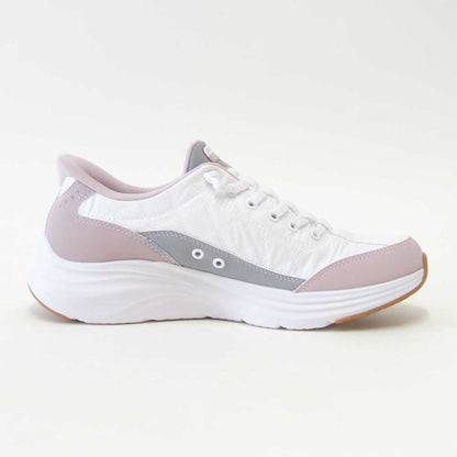 スケッチャーズSKECHERSCONTOURFOAMコージーフィット150404WLVホワイト/ラベンダー（レディース）コンツアーフォーム人工繊維ストレッチスリッポンスニーカーレディースハンズフリー洗濯機洗い可能「靴」