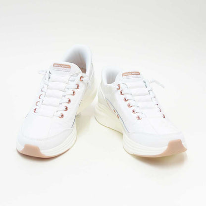 スケッチャーズSKECHERSCONTOURFOAMコージーフィット150413WTRGホワイト/ローズゴールド（レディース）コンツアーフォーム人工繊維ストレッチスリッポンスニーカーレディースハンズフリー洗濯機洗い可能「靴」
