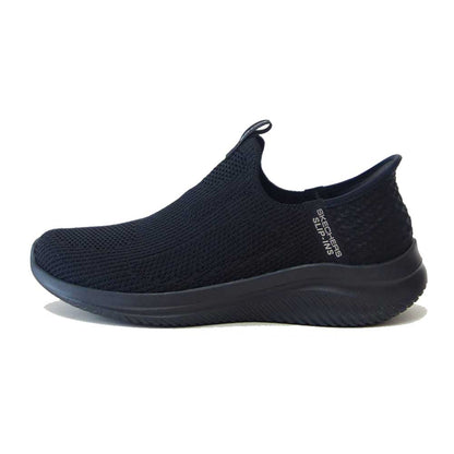 スケッチャーズ SKECHERS ULTRA FLEX 3.0 150450 BBK ブラック （レディース）ウルトラ フレックス 3.0 イージー ウィン メッシュ 人工繊維 ストレッチ スリッポン スニーカー レディース ハンズフリー 洗濯機洗い可能 「靴」