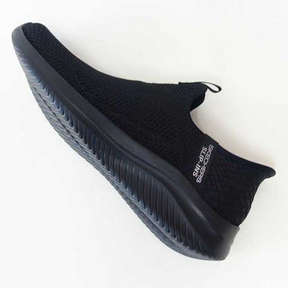 スケッチャーズSKECHERSULTRAFLEX3.0150450BBKブラック（レディース）ウルトラフレックス3.0イージーウィンメッシュ人工繊維ストレッチスリッポンスニーカーレディースハンズフリー洗濯機洗い可能「靴」