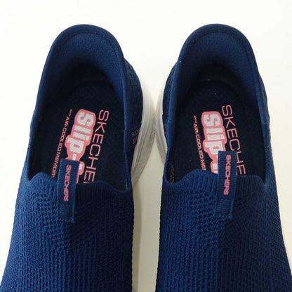 スケッチャーズSKECHERSULTRAFLEX3.0150450NVYネイビー（レディース）ウルトラフレックス3.0イージーウィンメッシュ人工繊維ストレッチスリッポンスニーカーレディースハンズフリー洗濯機洗い可能「靴」