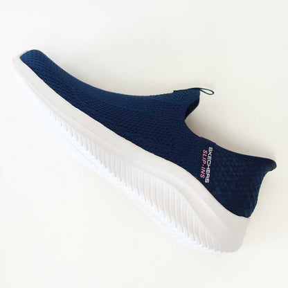 スケッチャーズSKECHERSULTRAFLEX3.0150450NVYネイビー（レディース）ウルトラフレックス3.0イージーウィンメッシュ人工繊維ストレッチスリッポンスニーカーレディースハンズフリー洗濯機洗い可能「靴」