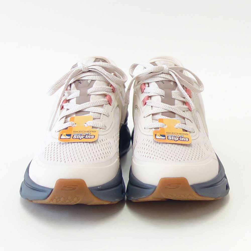 スケッチャーズSKECHERSGLIDE-STEPALTUS150510NTGYナチュラル（レディース）グライドステップアルタスメッシュ人工繊維レースアップスニーカーレディースハンズフリー洗濯機洗い可能「靴」