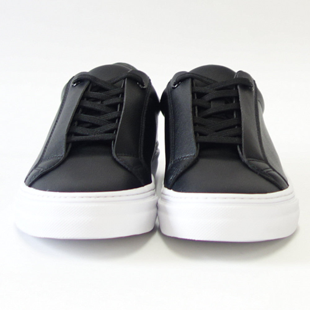 【SALE 50%OFF】 スラック  SLACK SL 1518 001（ユニセックス）LIBERIO（リベリオ） カラー：BLACK / WHITE 人工皮革 ローカットスニーカー バルカナイズ製法  「靴」