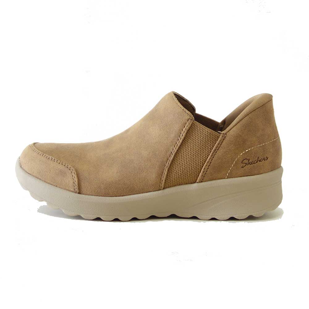 スケッチャーズSKECHERSLOVELYVIBEイージリーラブド159474csntチェストナット（レディース）リラックスドフィット人工皮革スニーカーレディースハンズフリー「靴」