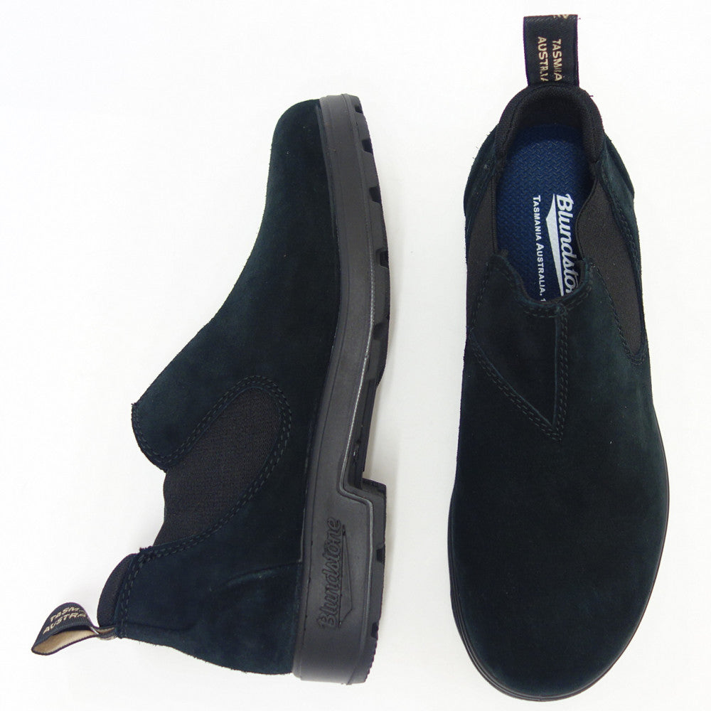 ブランドストーン Blundstone BS1605 009 （ユニセックス） ブラック スエードレザー アンクルブーツ スリッポン「靴」