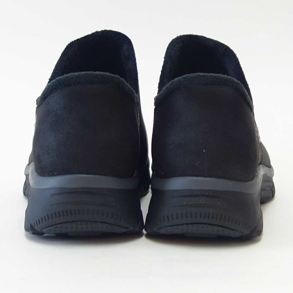 スケッチャーズSKECHERSEASYGOINGモダンアワー167872BLKブラック（レディース）スコッチガード人工皮革リラックスドフィット(3E)スニーカーレディースハンズフリー「靴」