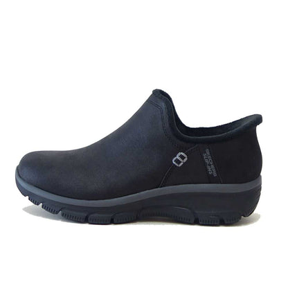 スケッチャーズ SKECHERS EASY GOING モダン アワー 167872 BLK ブラック （レディース）スコッチガード 人工皮革 リラックスドフィット(3E) スニーカー レディース ハンズフリー  「靴」