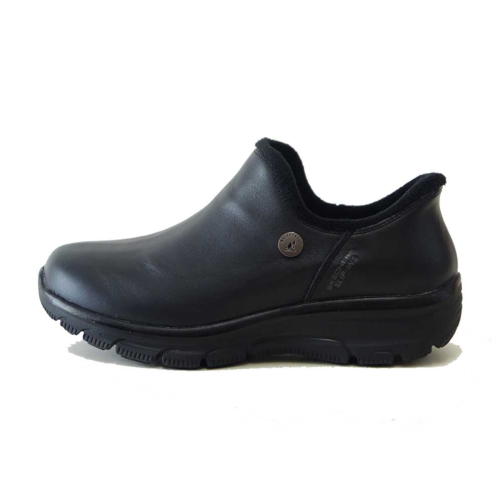 スケッチャーズSKECHERSEASYGOINGウィンターウィンド169158BLKブラック（レディース）防水仕様天然皮革スニーカーレディースハンズフリー「靴」