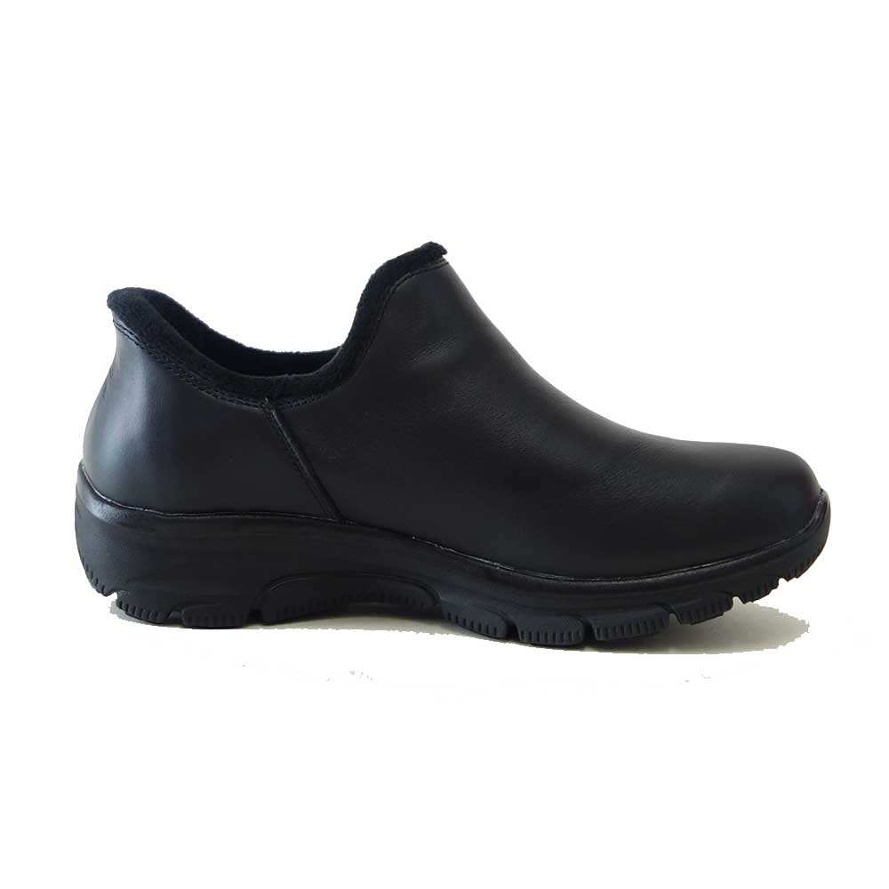 スケッチャーズSKECHERSEASYGOINGウィンターウィンド169158BLKブラック（レディース）防水仕様天然皮革スニーカーレディースハンズフリー「靴」